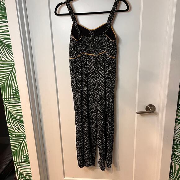 Madewell Playground Floral Posies Button Front Wide Leg Jumpsuit Size 00 - Picture 4 of 13